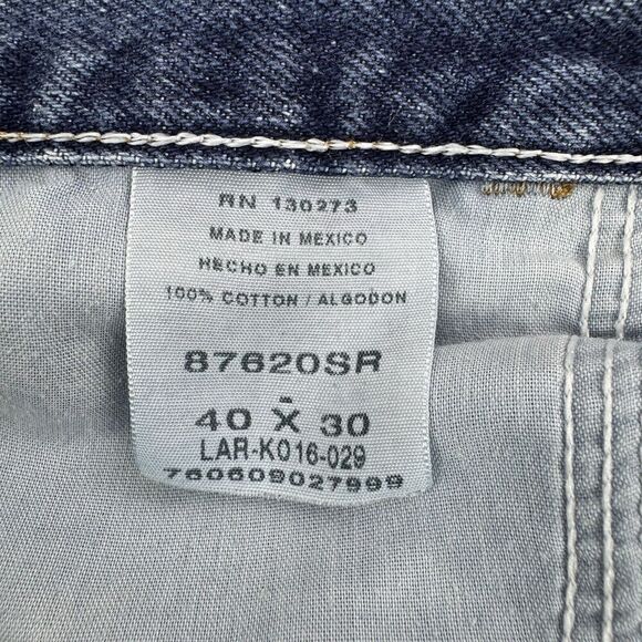 Rustler Jeans Size 40x30 Mens Denim Straight - Picture 4 of 9